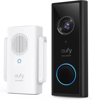 eufy Security Doorbell Camera Wireless S220 2K (Battery-Powered) with Chime, No