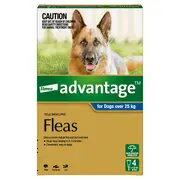 Advantage Spot-On Flea Treatment 25kg+ Dog 4pk