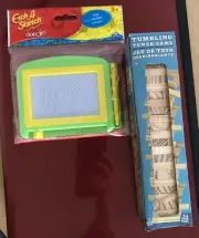 Mini ‘Etch-a-Sketch’ and mini ‘Jenga’ LOOK