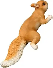 Realistic Appearance Cute Squirrel Statue for Garden Decoration Non-Toxic Resin Garden Decoration Squirrel Birthday, Type 3