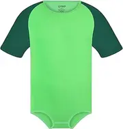 [Landofgenie] Men Short Sleeve Romper Pajama Bodysuit One Piece Crotch Shirt Tops