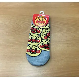 日本Anpanman麵包超人-麵包超人 細菌人 紅精靈 藍精靈 果醬叔叔 疊疊臉短襪 福助正貨 女生 日本動畫卡通造型襪