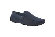 Mens Zasel Summer Boat Shoes Navy Suede Casual Slip On Deck Driving Grip Loafers