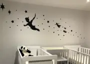 Peter Pan Nursery Wall Decal Sticker Fly to Never Land
