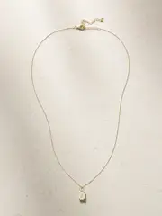 [Mateo] Mateo - 14-karat Gold Amethyst Necklace - One size One size Gold