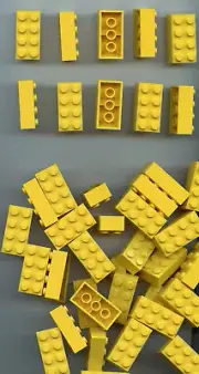 LEGO x 60 Yellow Brick 2 x 4 3001 bulk