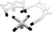 Milisten 3pcs Billiard Bridge Stand Faux Cross Design for Enhanced Stability Accuracy for Home Club Entertainment Venues Snooker Accessory
