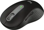 Logitech Signature M650 Wireless Mouse - for Small to Medium Sized Hands, 2-Year Battery, Silent Clicks, Customizable Side Buttons, Bluetooth, Multi-Device Compatibility - Black