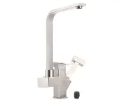Lojalitet G1/2 Kitchen Faucet Hot And Cold Mixer Tap Pull Out Sprayer Stainless Steel Bathroom Faucet