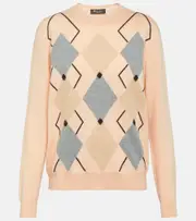 [Loro Piana] Loro Piana Argyle cashmere sweater AU 6 multicoloured