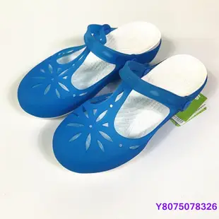 Crocs 卡洛馳 伊莎貝拉瑪麗珍 涼鞋 洞洞鞋  戶外 女鞋 沙灘鞋 拖鞋 懶人鞋 黑色~【潮鞋社】