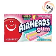 3x Packs Airheads Paradise Blends Raspberry Lemonade Gum | 14 Sticks Per Pack