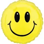YELLOW & BLACK SMILEY FACE 45CM HAPPY BIRTHDAY BALLOON PARTY SUPPLIES DECORATION