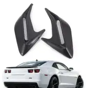 Pair Car Decorative Air Flow Intake Scoop Bonnet Simulation Vent Cover Hood BLK