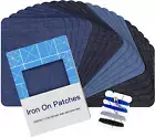 Iron on Patches for Clothes, 20PCS Denim Patches for Jeans Kit 3" by 4-1/4", 4 S