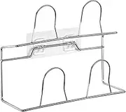 Wall Mounted Shoe Rack, 2 Pcs Double-layer Shoes Holder Wall Mount Slipper Hanging Shelf Organizer Living Room For Shoes(Double White)
