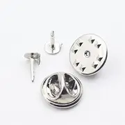 [MEIOOFIC] 50/100 Sets Butterfly Clutch Tie Tacks Pin Backs Lapel Pins with Blank Pins, Durable Brass Construction