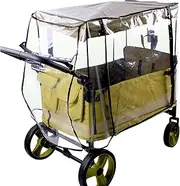 Infantt Stroller Weather Shield - Toddler Pram Guard Enclosure, Waterproof Baby Buggys Canopy | Wind Resistant Transparent Pushchair Protection, Camping Cart Rain Cover for Jogger Walkerss Travel Use