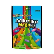 Mike and Ike 10 oz. MEGA MIX 10-Flavors Chewy Assorted Fruit Candy * BB 3/2026 *