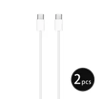 在飛比找momo購物網優惠-【APPLE副廠】2入組 USB-C to USB-C 充電