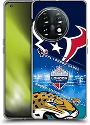 Head Case Designs Officially Licensed NFL Texans VS. Jaguars 2019 London Games Soft Gel Case Compatible with OnePlus 11 5G