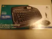 Logitech Cordless Desktop Keyboard MX5000 Laser Mouse Bluetooth New Sealed
