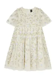 Needle & Thread Kids Posy Pirouette Floral-embroidered Tulle Dress - Blue - 08YR (8 Years) 08YR (8 years)