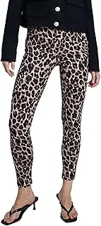 [EZAPINE] Leopard Leggings for Women High Waisted Tummy Control Soft Slim Printed Pants