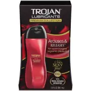 TROJAN Premium Collection "Arouses & Releases" Personal Lubricant, 3 fl oz