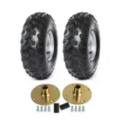 2Pack 19x7.00-8 Tyre Rim 4 Stud Wheel Hub for Quad ATV Go Kart Buggy Golf Cart