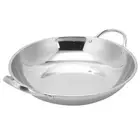 Stainless Steel Pan Double Handle Food Wok Cooking Wok Kitchen Cooking