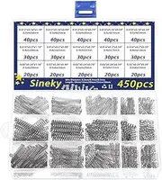 Compression Springs Springs Metal Springs 450pcs Return Springs Set Assorted 15 Different Sizes Mini Stainless Steel Steel Springs for DIY Repair Project & Home Repairment