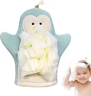 Shower Mitten Exfoliator - Soft Body Scrubber Exfoliator Gloves | Bathing Accessories, Loofah Sponge, Elastic Shower Puff for Bath Skin Exfoliation