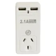 Korjo 2 Port USB and Power Adaptor - AU to AU