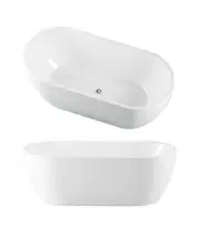 New Seima Freestanding 1700 Bath Egg Shell Shape in Sanitary Grade Acrylic High