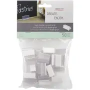 2 Pack Deflecto SuperGrip Sign Holders W/Adhesive 1" 50/Pkg-Clear 20002CR