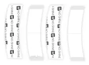 Walker No shine Tape"C"Contour Tape( Dull finish )108 Pcs for Lace wigs &Toupee.