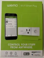 WeMo Mini Wi-Fi Smart Plug - White (F7C063) - NEW