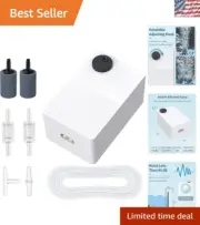 Whisper-Quiet Aquarium Air Pump & Nano Sponge Filter Kit for Healthy Fish Homes