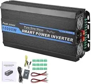 10000W Car Power Converter Transformer Pure Sine Waves Voltage Inverter 12V to 220 V‑240V for RV, Truck, Off Grid Solar DC to AC Power Converter