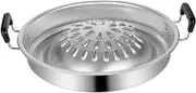 Korean Style Barbecue Grill Pan Compact Bbq Tray for Outdoor Cooking Smooth Edges for Safety for Meat Fish Vegetables Easy to Clean Portable Grill Supply