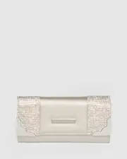 Silver Gemma Crystal Wallet