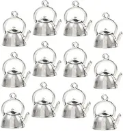 [DOITOOL] 30Pcs DIY Alloy Teapot Charms for Jewelry Making Earring Pendants Necklace Accessories Crafting Supplies Versatile Teapot Shape Charms Antique Finish
