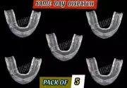 5PCS Silicone Mouth Guard Night Teeth Grinding Clenching Night Sleep Dental Bite
