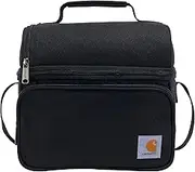 Carhartt Deluxe Dual Compartment Insulated Lunch Cooler Bag, Black