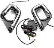 LED DRL Daytime Running Light Front Bumper Fog Lamp Assembly with Turn Signal Accessories Compatible With Dodge Journey 2013 2014 2015 2016