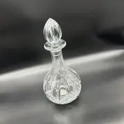 Crystal Decanter Wine Bottle Stopper Gorham Lady Anne Czech Glass Clear Barware