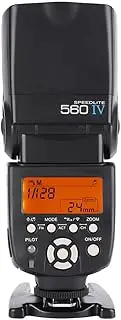 Universal Camera Flash Speedlite,2.4G Wireless Multiple Trigger Mode/Flash Mode M/Muit/S1/S2,0.1-3s Instant Flash Hot Shoe Mount Rotation On-Camera Video Light for Nikon, (YN-560IV Limited Price $72)