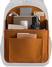 Back Pack Organizer, Portable Felt Storage Bag, Multi-Pocket Travel Rucksack Insert, Backpack Organizer Liner for Easy Access, Neat Storage