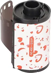 35mm Color Print Film, Vintage Style 12 Exposures, 400 Degree Light Sensitivity, High Resolution Color Negative Film Compatible with 135 Cameras, Plastic Material, Fine Grain